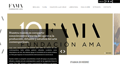 Desktop Screenshot of fundacionama.com